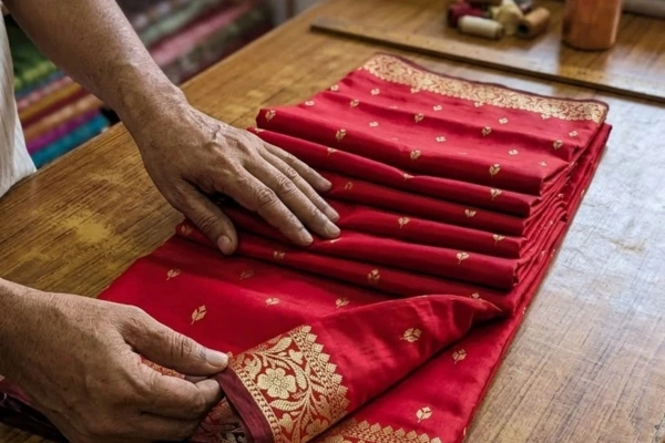 Temple Border Saree